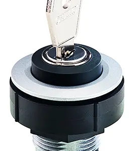 KRJMSSA17E Silver IP65 Key Switch Head, UL Certified KRJMSSA17E Product Image
