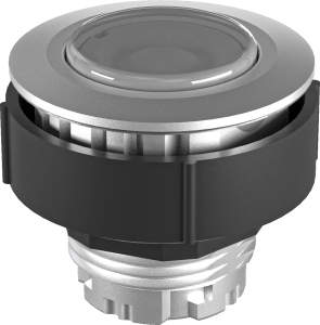 IP67 Illuminated Round Pushbutton 30.5 mm Cutout Silver Bezel 6mm KRJMTM Product Image
