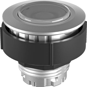 IP67 Illuminated Round Pushbutton 30.5 mm Cutout Silver Bezel 6mm KRJMTM Product Image