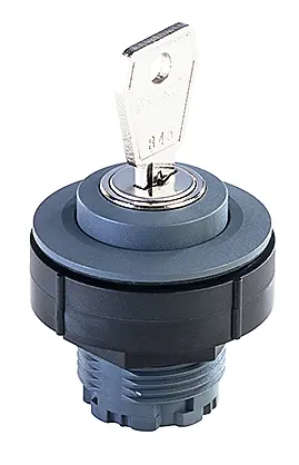 Key operated switch UKCA certified for compact control panels use