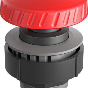 Round Mushroom Head Emergency Stop Button for Control Panels HMIs KRJV Product Image