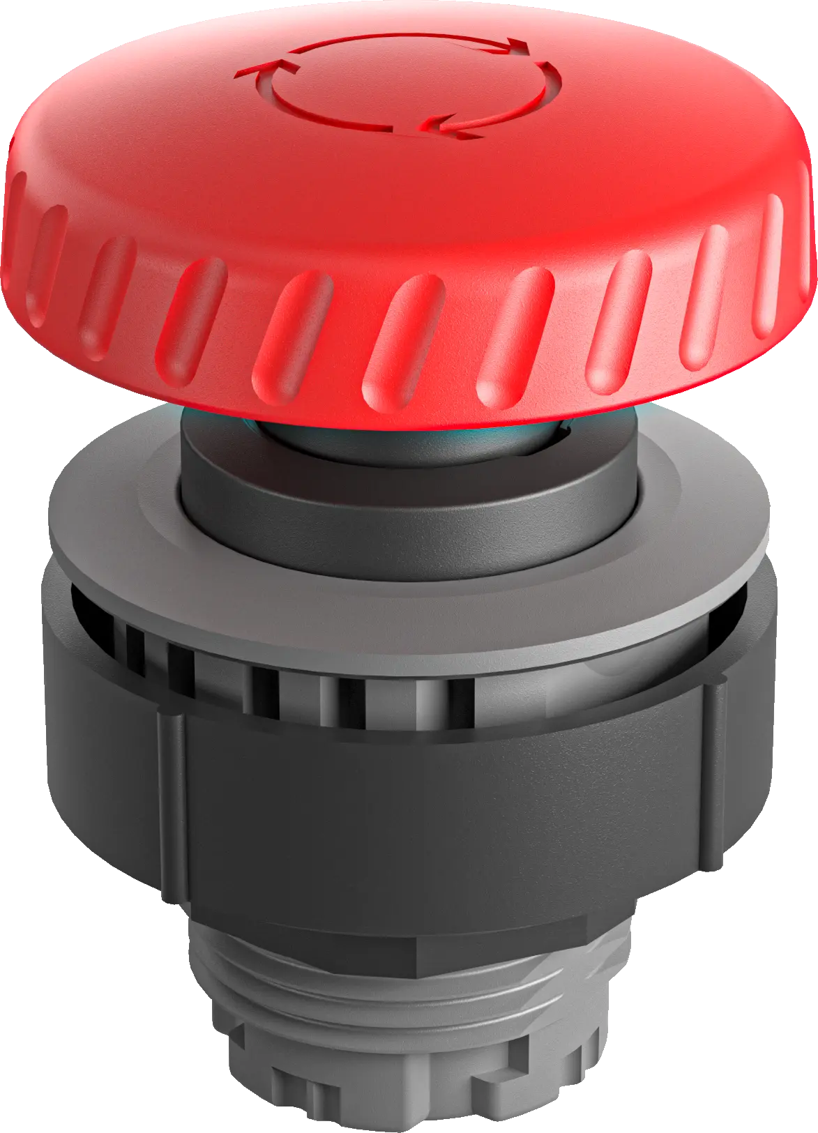 Round Mushroom Head Emergency Stop Button for Control Panels HMIs