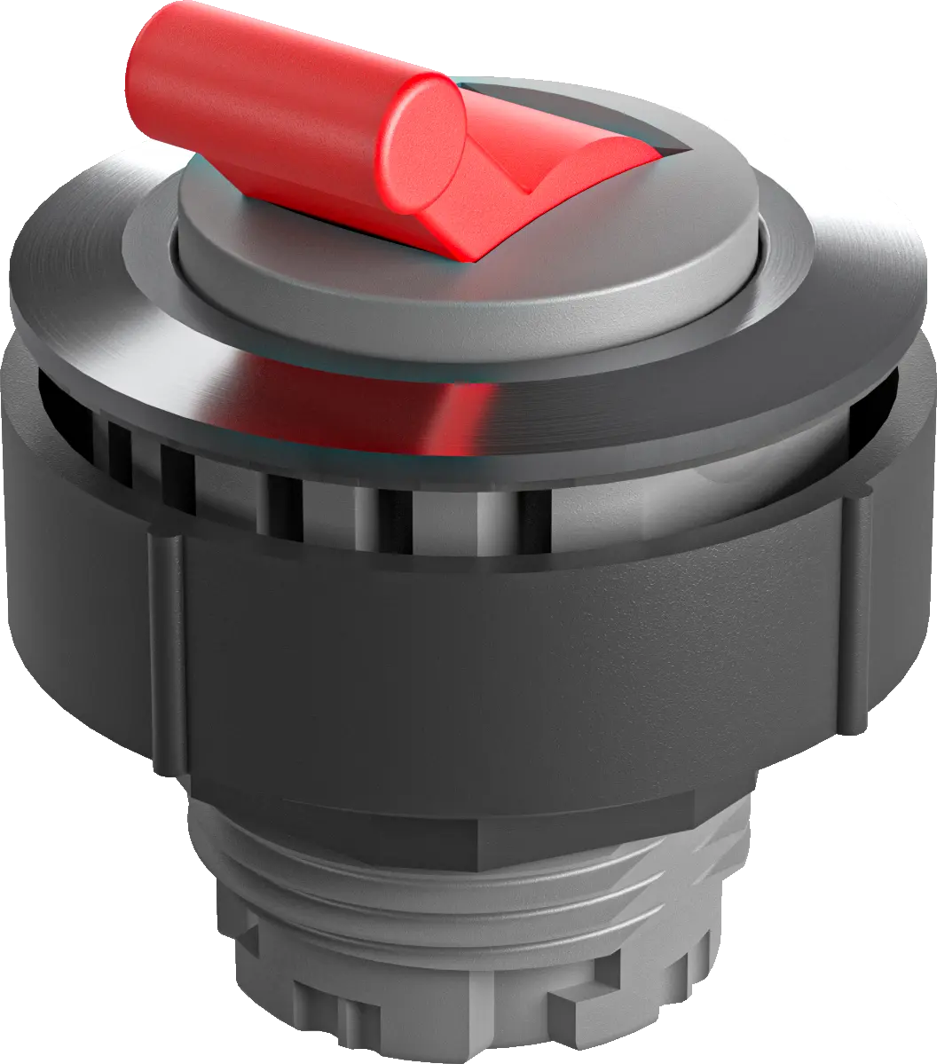 KRJVAK Toggle Head Red IP65 Round panel controls switch actuators