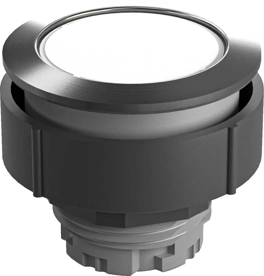 Round pilot light head for industrial panels bright rugged robust