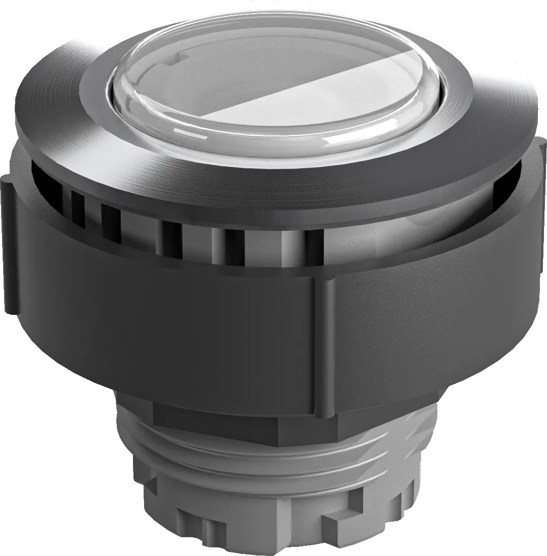 IP67 stainless steel pushbutton round 30.5 mm illuminated tactile