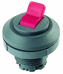 IP65 Toggle Head Switch Round 30.5 mm Charcoal Bezel Class II HMI KRK Product Image