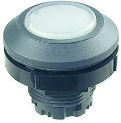 industrial illuminated pushbutton round IP67 charcoal bezel panel KRTM Product Image