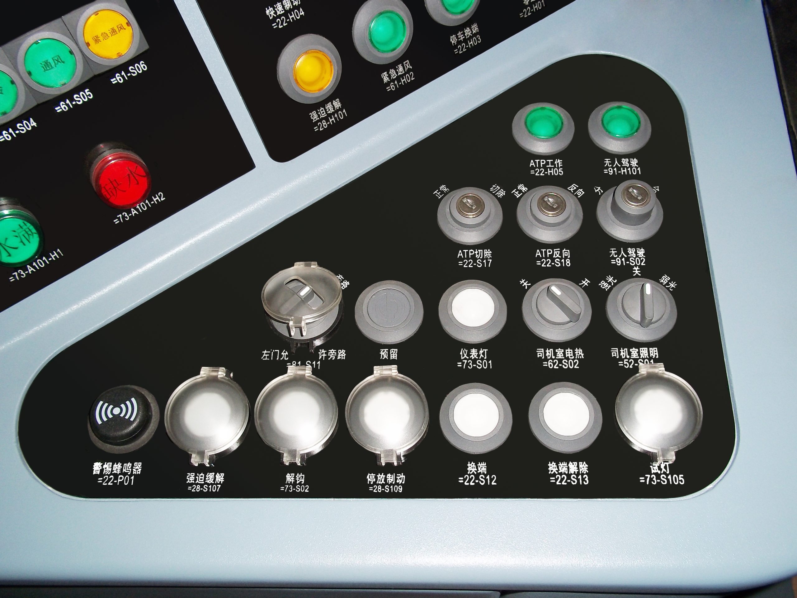 Control Panel of Train