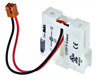 MAL White Screw Terminal Contact Block, IP20, UL Certified