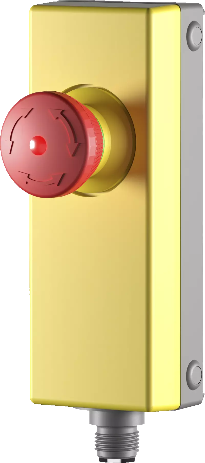 MBM128_FRVKLOO Illuminated E-Stop Yellow with IP65 Rating