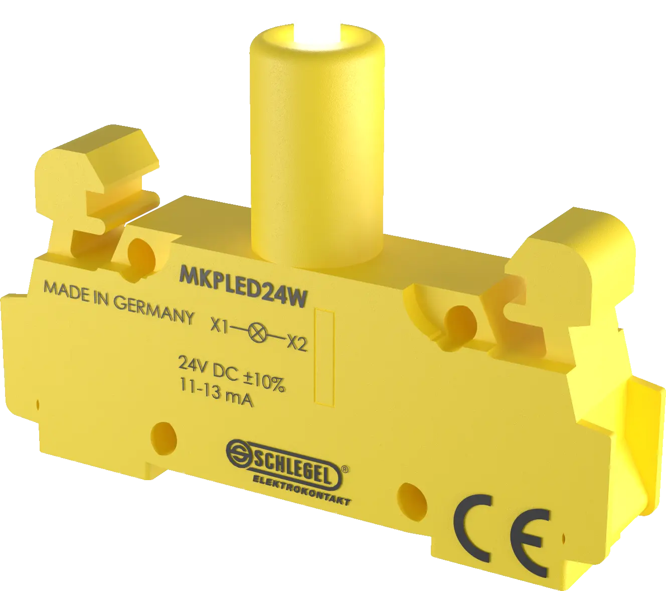 MKPLED24W White LED Push-In Contact Block for Automation