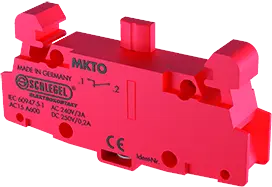 MKTO Red Momentary Contact Block 1xNC for Industrial Use MKTO Product Image