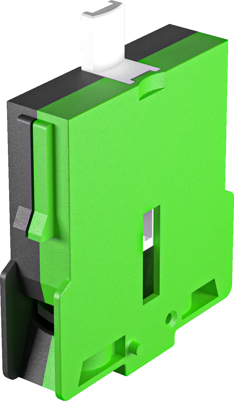 MTIV Green Momentary Contact Block for Industrial Use