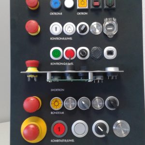 Sample Panel Pushbuttons, E-Stops, Panel Mount Jacks
