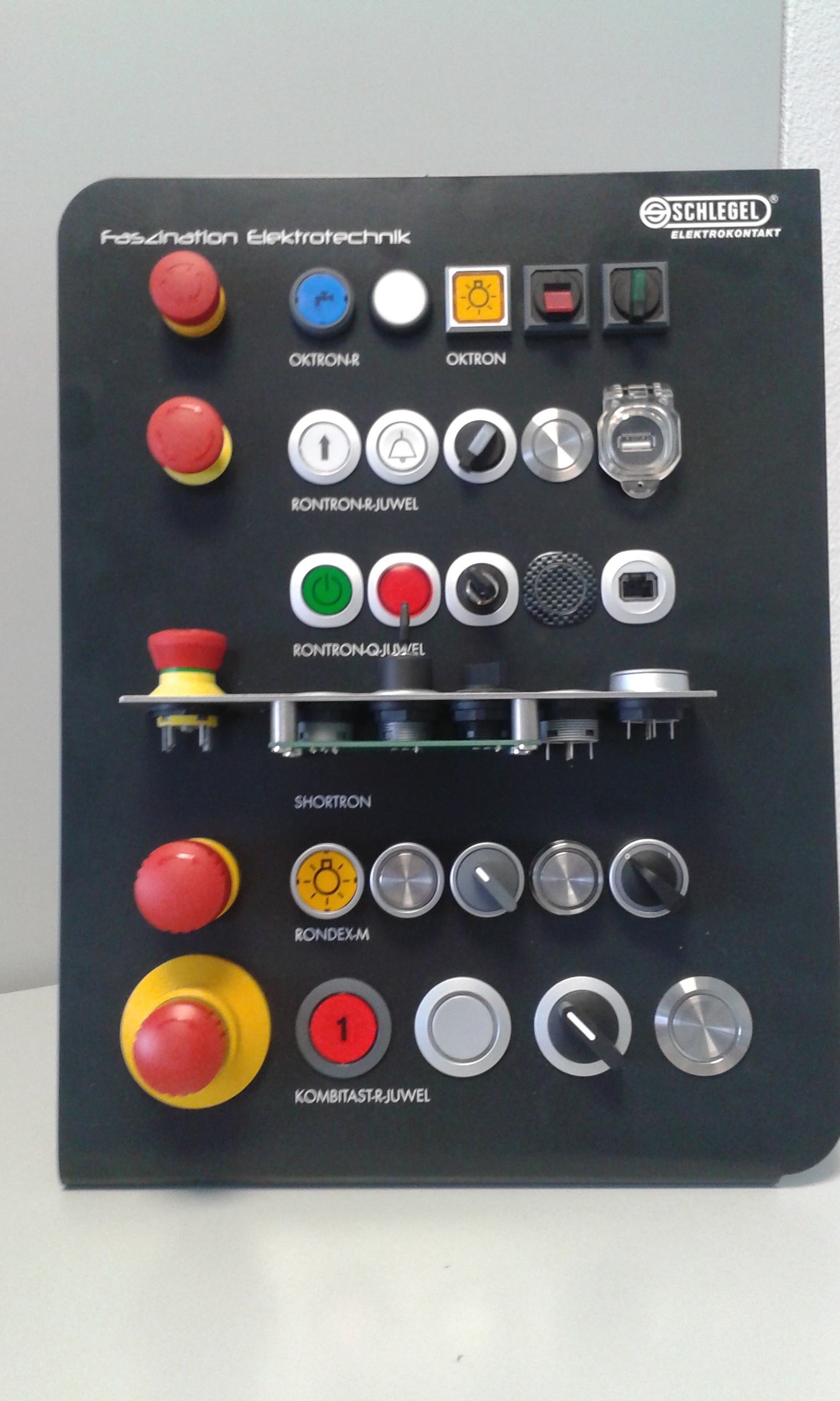 Sample Panel Pushbuttons, E-Stops, Panel Mount Jacks