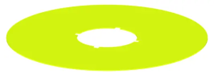 NAS_22 QUARTEX-R Yellow Round Nameplate UL Certified NAS_22 Product Image