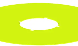 NAS_22 QUARTEX-R Yellow Round Nameplate UL Certified NAS_22 Product Image