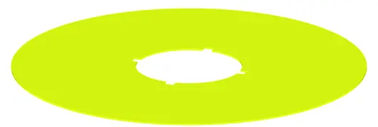 NAS_22 QUARTEX-R Yellow Round Nameplate UL Certified