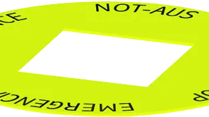 NAS_24_548 Yellow Round Nameplate, 24x24 mm, UL Certified NAS_24_548 Product Image