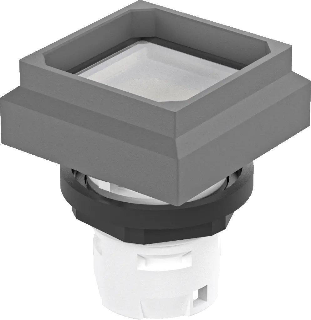 OKH OKTRON Illuminated Grey Pushbutton Head, IP65, UL Certified