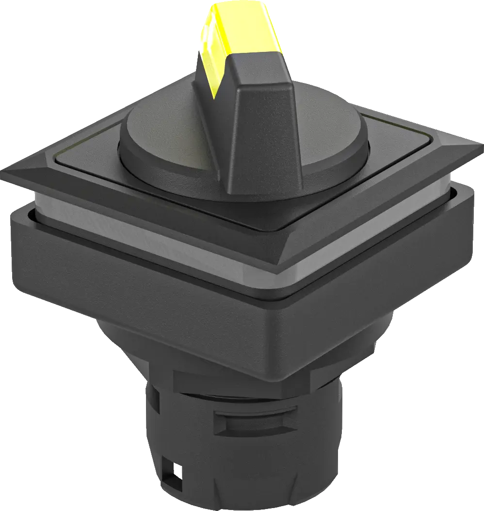 OKJWAL_GB Selector Switch Head IP65 illuminated maintained yellow