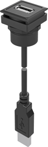 Panel Mount Jacks USB A Bulkhead Mount Industrial Panel Connector OKJ_USB Product Image