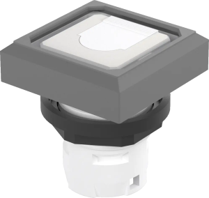 OKTLL Illuminated Grey Square Pushbutton, 16.2mm Cutout OKTLL Product Image