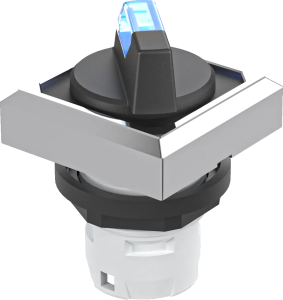 OKWALM_BL Illuminated Selector Head IP65 Maintained Blue Bezel Sq OKWALM_BL Product Image