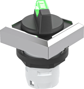 OKWALM_GN Illuminated Selector Head IP65 green 2 positions square OKWALM_GN Product Image