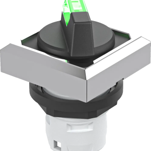 OKWALM_GN Illuminated Selector Head IP65 green 2 positions square
