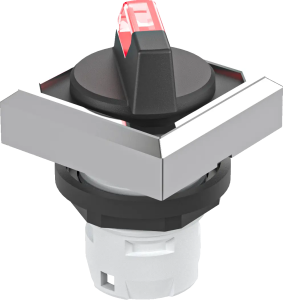OKWALM_RT Illuminated Selector Red Square LED IP65 Maintained HMI OKWALM_RT Product Image