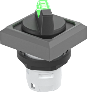 OKWAL_GN Selector Switch Head Green IP65 Maintained 16mm Lit HMIs OKWAL_GN Product Image