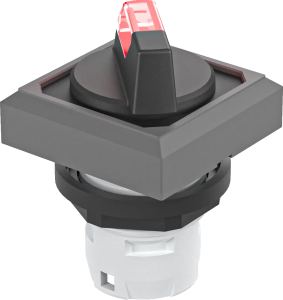 OKWAL_RT Illuminated Selector Head IP65 red actuator 2 pos square OKWAL_RT Product Image