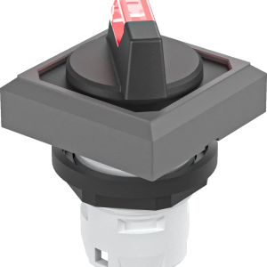 OKWAL_RT Illuminated Selector Head IP65 red actuator 2 pos square