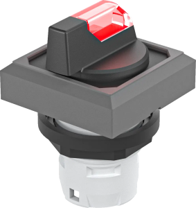 OKWCL_RT Illuminated Selector Head IP65 Red Square Actuator Panel OKWCL_RT Product Image