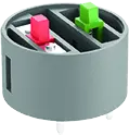 PTSOI PCB Mount Momentary Contact Block, 1M Cycles