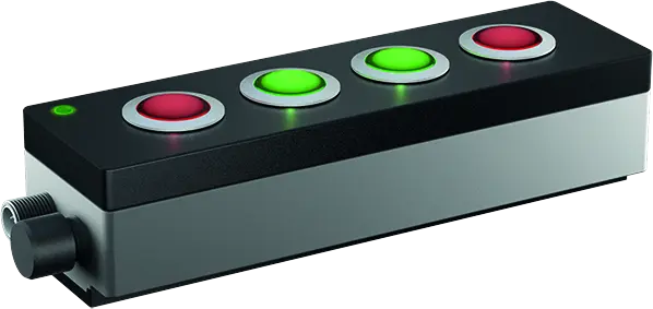 PXI4M0009 Illuminated Pushbutton IP65 Front Sealed Slim Panel HMI