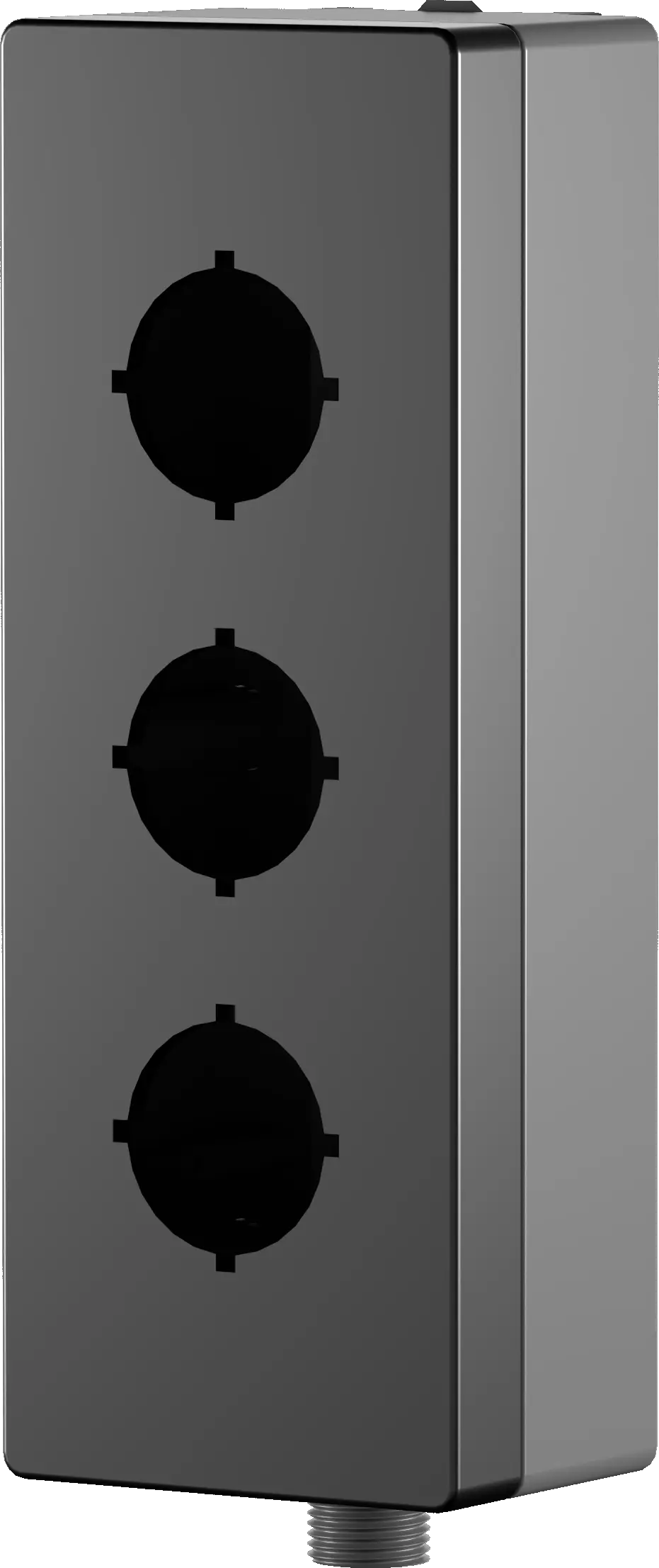 PXM3E 3 Hole Non Equipped Enclosure IP65 UL PA6 22.3 mm 3 Cutouts