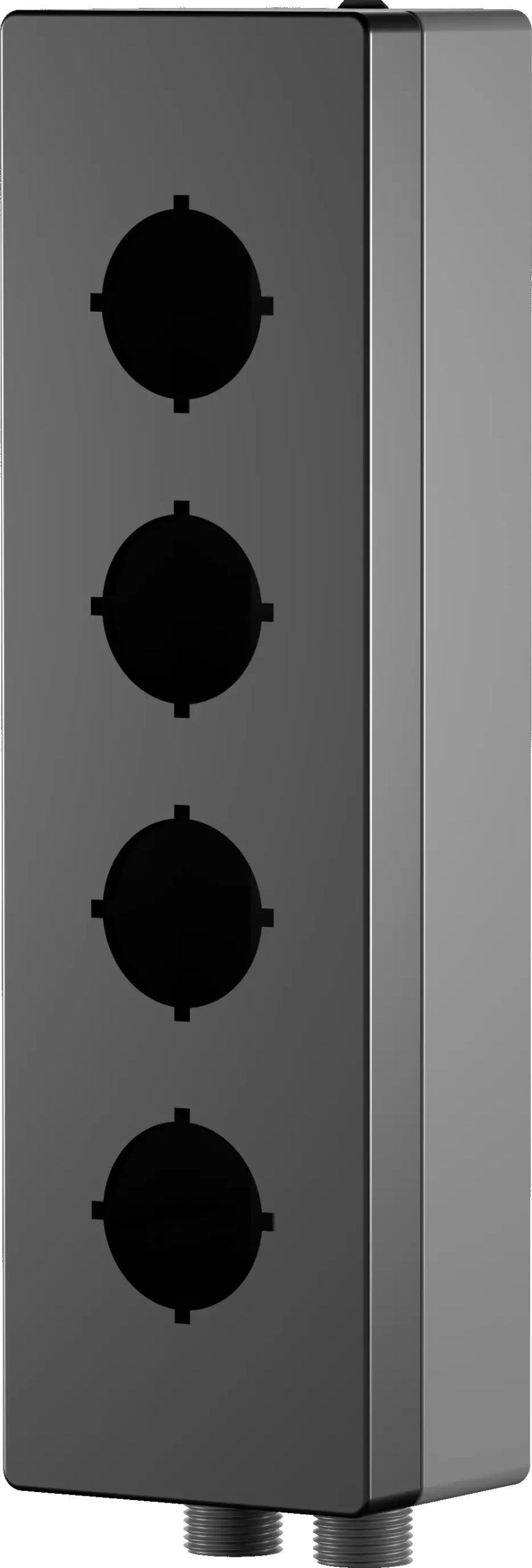 IP65 Insulated Plastic Enclosure 4x22 mm Cutouts UL Rated HMI Use