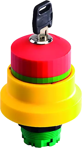 Emergency Stops compact mushroom head pushbutton UKCA panel mount