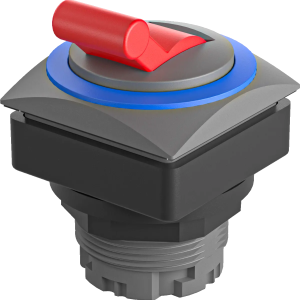 QRJKBL Pushbutton Blue Square IP65 Industrial Panel Button Sealed QRJKBL Product Image
