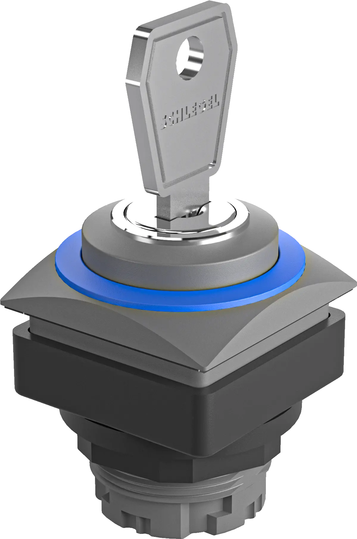 QRJSSA15EBL Key Switch Head Maint IP65 90 Degree 26 x 26mm Cutout