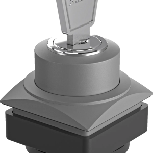 QRJSSA23E Key Switch Head Momentary IP65 front sealed square 26mm