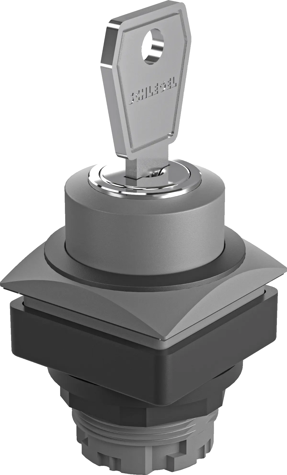 QRJSSA23ESW Key Switch Head IP65 Square Momentary 26x26mm For HMI