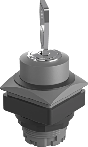 QRJSSA27ESW Key Switch Head IP65 square momentary 26 x 26mm bezel QRJSSA27ESW Product Image
