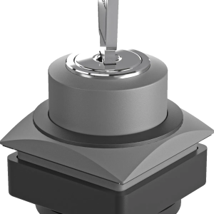 QRJSSA27ESW Key Switch Head IP65 square momentary 26 x 26mm bezel