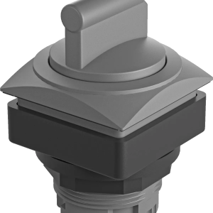QRJSTB Selector Switch Head IP65 momentary square charcoal bezels