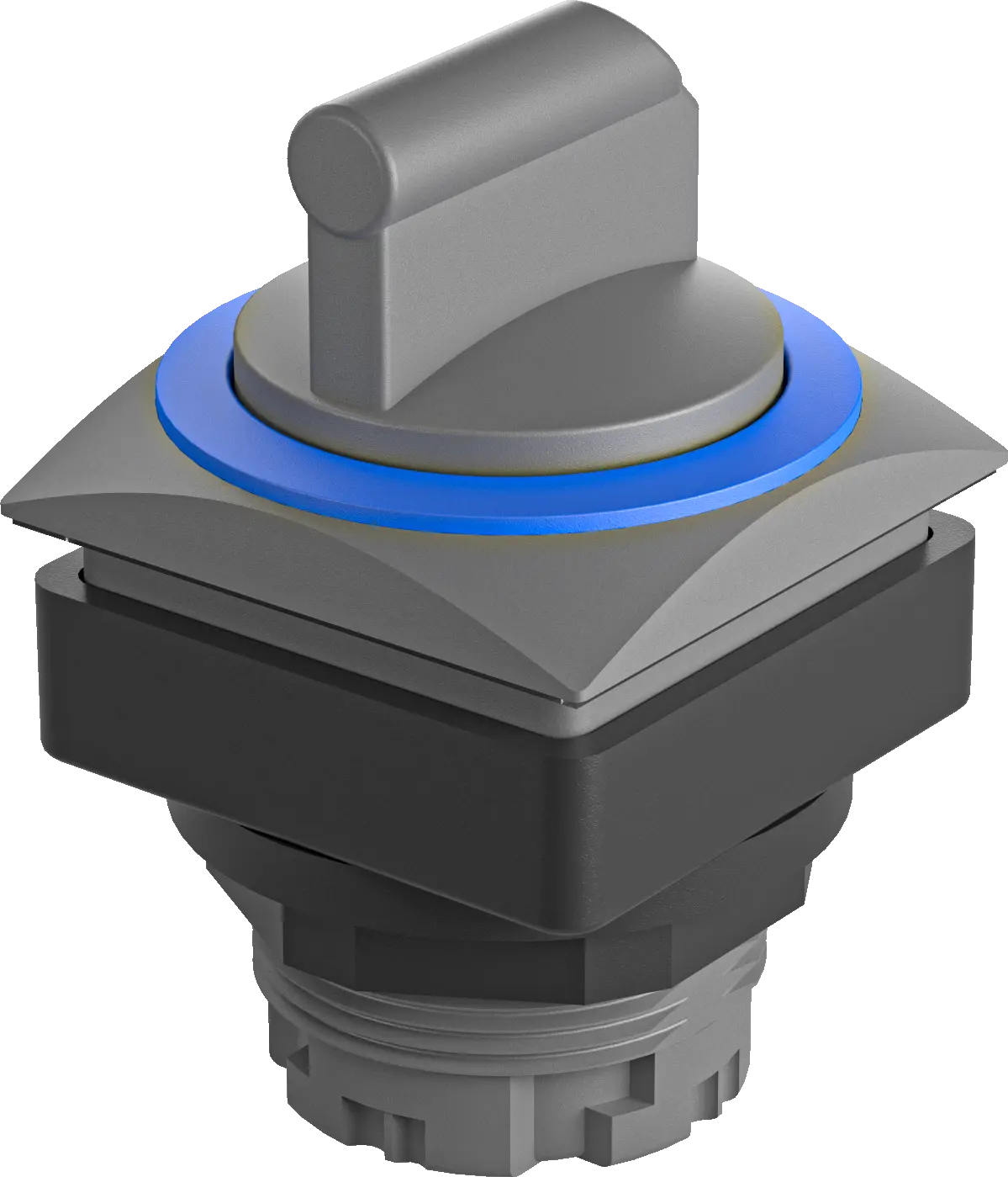 QRJSTBBL Selector Switch Head Blue IP65 Momentary Class II Square