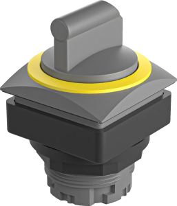 QRJSTBGB Selector Switch Head IP65 yellow bezel momentary HMI use QRJSTBGB Product Image