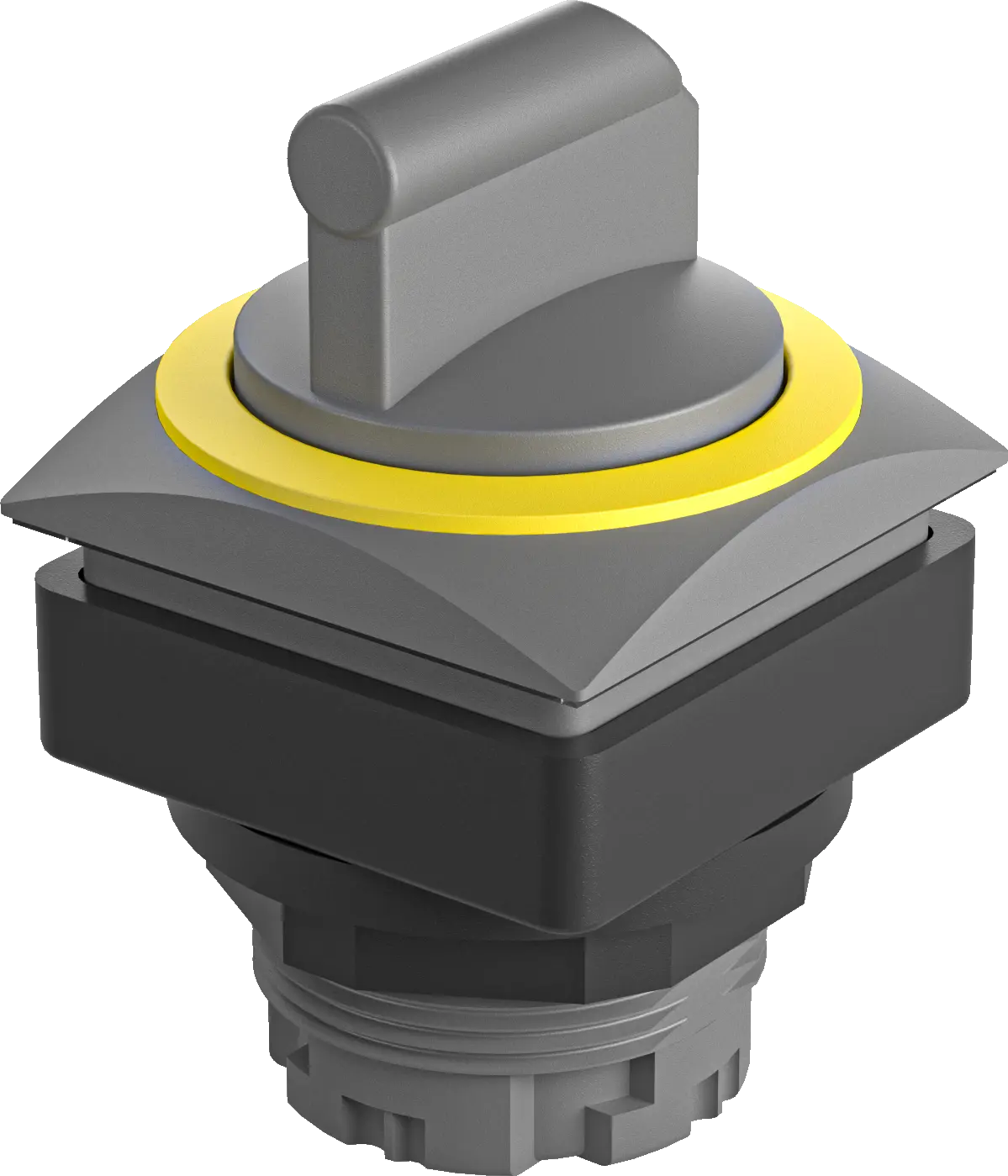 QRJSTBGB Selector Switch Head IP65 yellow bezel momentary HMI use